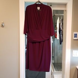 Suzi Chin Burgundy Dress size 22W